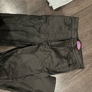 Edikted flare leather pants